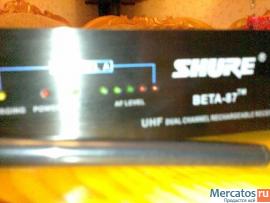 МИКРОФОН SHURE BETA 87-радиосистема-2 микрофона. в кейсе 4