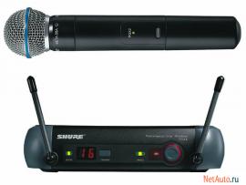 Микрофон SHURE PGX24/BETA58 проф.радиосистема.магазин.