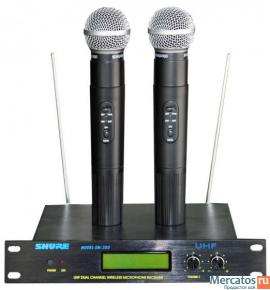 МИКРОФОН SHURE SM300 РАДИОСИСТЕМА 2 МИКРОФОНА SM58