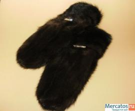 Норковые варежки 3