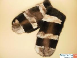 Норковые варежки 4