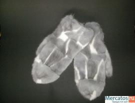 Норковые варежки 6