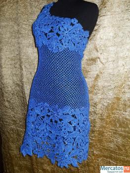 Шикарное вязаное платье