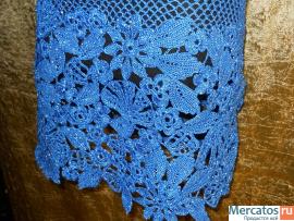 Шикарное вязаное платье 2