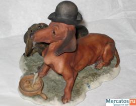Коллекция фигурок такс. Capodimonte. 2