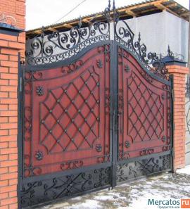 Откатные и каспашные ворота, кованые, автоматические, калитки, з 10