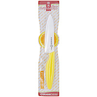 Нож поварской "Hatamoto", 15 см, цвет: желтый