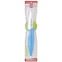 Нож для чистки овощей "Hatamoto", 7 см, цвет: голубой