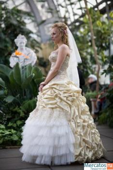 Золотое свадебное платье 3