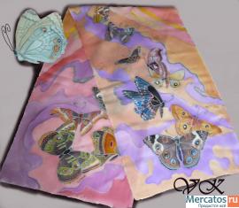 Шарф "Полёт мотылька"