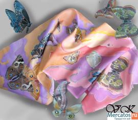 Шарф "Полёт мотылька" 3