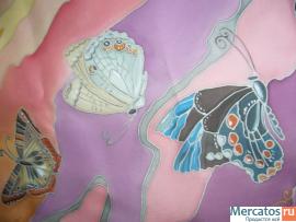 Шарф "Полёт мотылька" 4