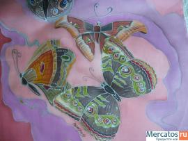 Шарф "Полёт мотылька" 5