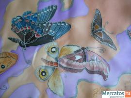 Шарф "Полёт мотылька" 6