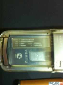 VERTU constellation с оранжевой кожей страуса! 3