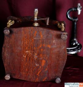 Уникальный антикварный граммофон с трубой, Франция, кон. XIX век 6