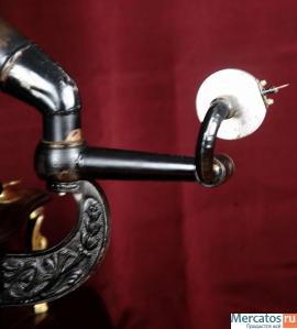 Уникальный антикварный граммофон с трубой, Франция, кон. XIX век 5