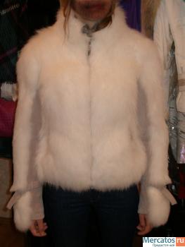 Новый полушубок Just Cavalli из песца и замши оригинал размер 46