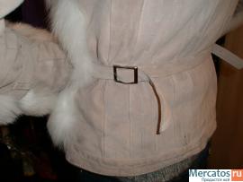 Новый полушубок Just Cavalli из песца и замши оригинал размер 46 3