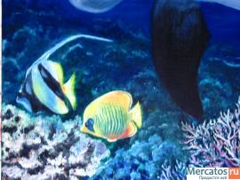 картина "дельфины" 3