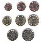 Эстония = евро комплект = 8 монет = 2011