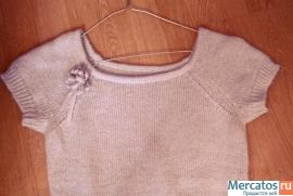 продам кофточку нежно голубои цвет 44 размер новая 2