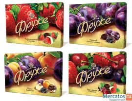 Фрукты и ягоды в шоколаде "Фруже" в корпоративных коробках с лог