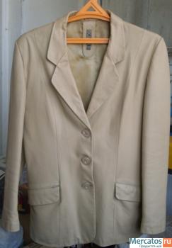 Пиджак из натуральной кожи