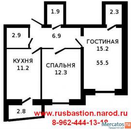 Продажа: 2-к. квартира от подрядчика. Перспективный. Ставрополь. 2