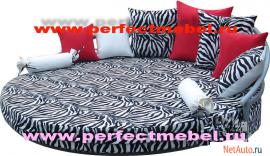 Круглая кровать на заказ в любом цвете недорого в Москве с доста