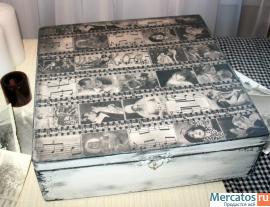 Ретро-шкатулка "Старое кино" ручная работа