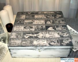 Ретро-шкатулка "Старое кино" ручная работа 2