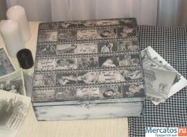 Ретро-шкатулка "Старое кино" ручная работа 4