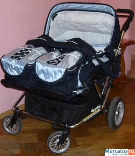 Коляска для двойни Emmaljunga Twin Cerox 360, цвет Pro Ocean (20