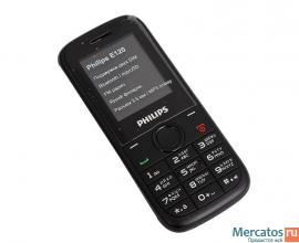 Новый Philips E120 Black (2сим, Ростест, оригинал) 3