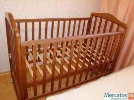 Продам детскую кроватку, матрасик, пеленальный комод 3