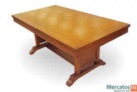 Обеденный стол из массива гевеи 2