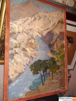 к/м Багров Г.К. "Айни исток"1957г.54х74см.,