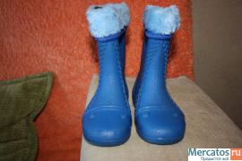 Резиновые сапожки р.24/25 с теплым валеночком,д/м или д/д 2