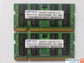 Оперативная память samsung 2GB 2Rx8 PC2-6400S-666-12-E3 2