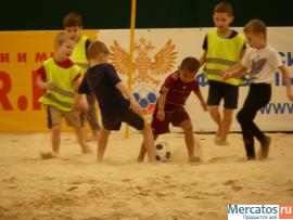 Детский футбол. Детская спортивная секция. Пляжный футбол для де