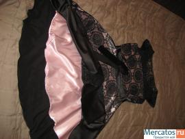 Платье черное с розовым 3