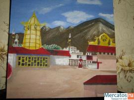 картина на холсте-Тибет