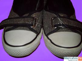 блестящие кеды Accersorri 39 размер 2