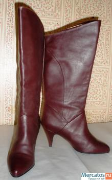 Сапоги новые осенние, темно-бордовые, Италия, Комендантский пр.