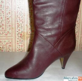 Сапоги новые осенние, темно-бордовые, Италия, Комендантский пр. 3
