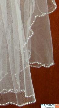 Великолепной работы фата отделанная по краям жемчугом. Цена 1300