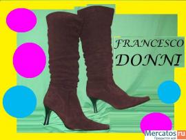 Сапоги FRANCESSCO DONNI натуральная замша новые