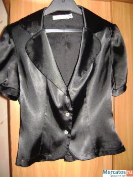 Атласный костюм-юбка и пиджак 5