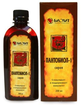 Пантобиол-1, сироп ягодно-травяной